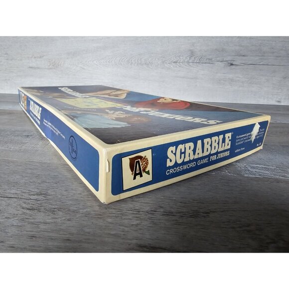 Vintage Scrabble For Juniors Ed 3 1968 Selchow Righter Has All 100 Tiles 2 Sided - Picture 6 of 16